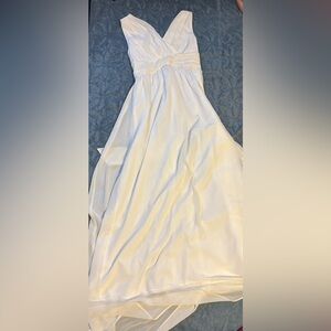 Elegant White Sleeveless Dress NWOT